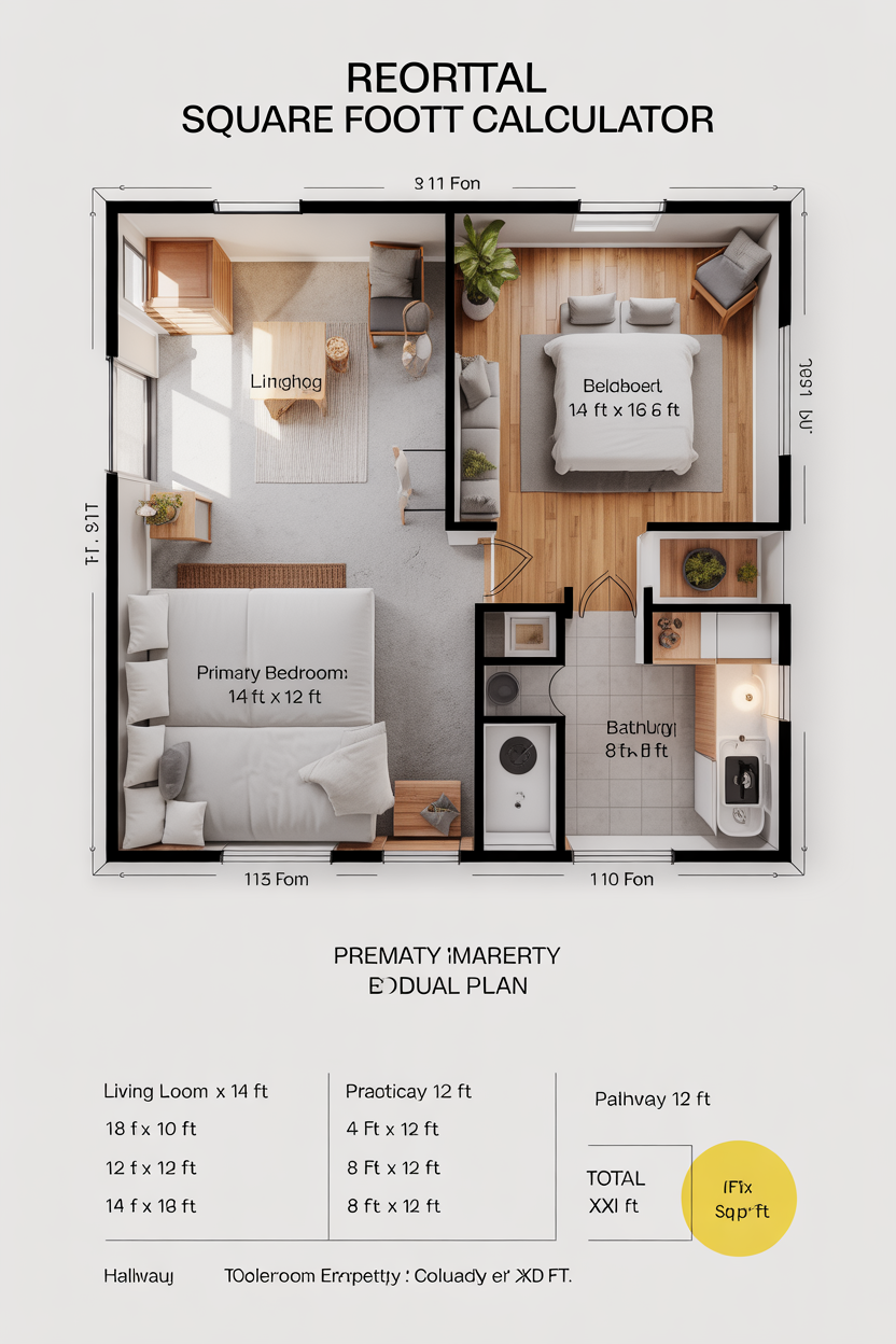 floor plan square footage calculator real estate usage example