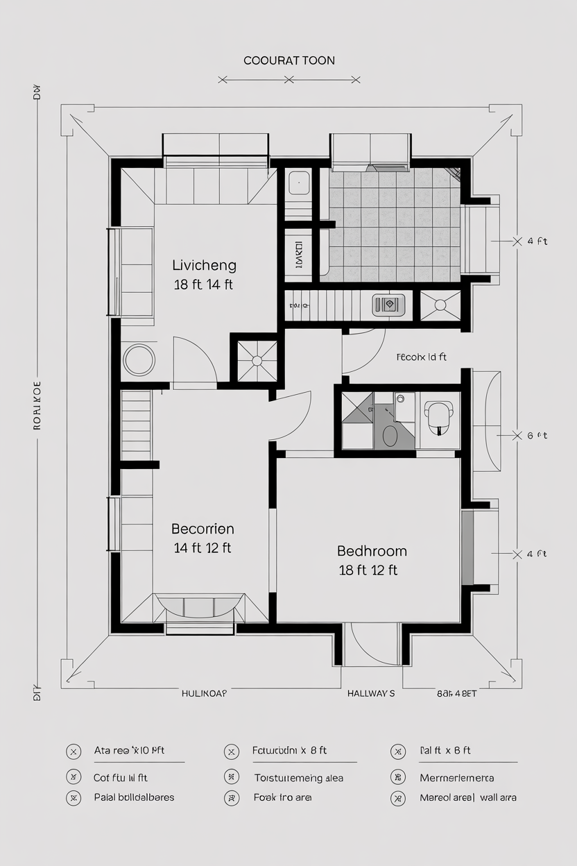 floor plan square footage calculator construction planning example