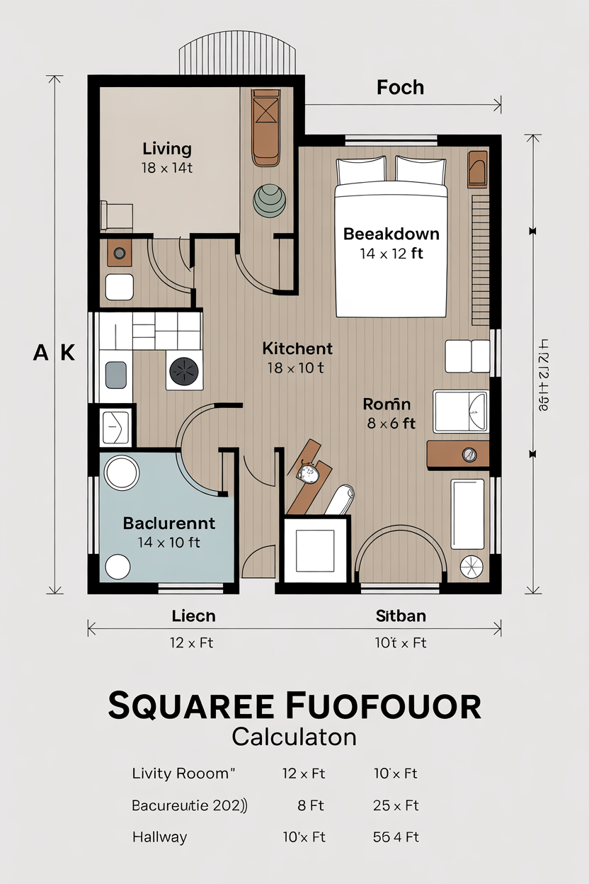floor plan square footage calculator measurement breakdown diagram
