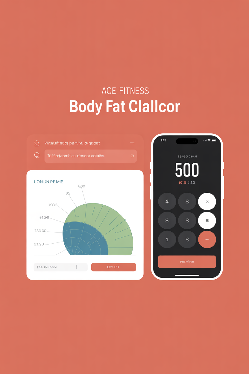 ace fitness body fat calculator interface example