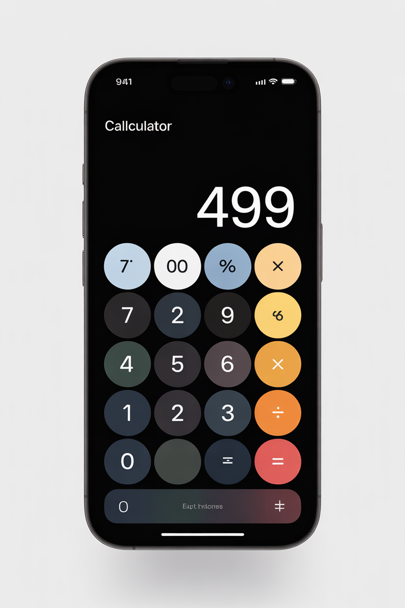 best calculator app for iphone interface example