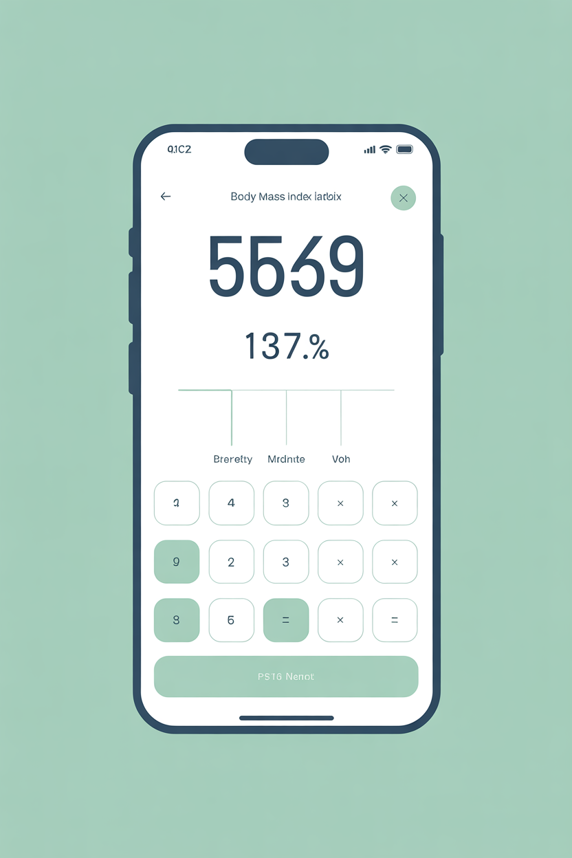 cdc body mass index calculator example interface