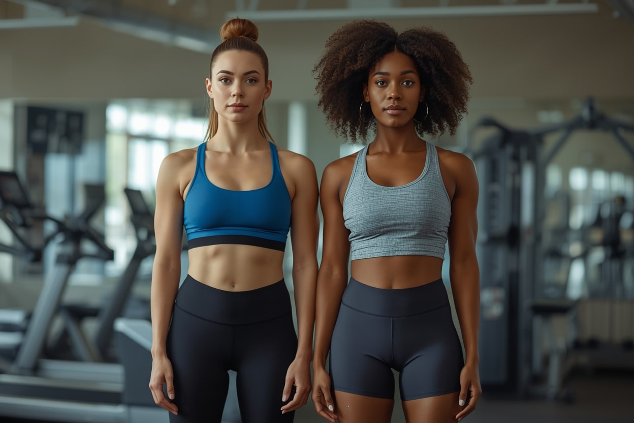 side by side comparison of bmi index female versus body fat percentage measurement methods