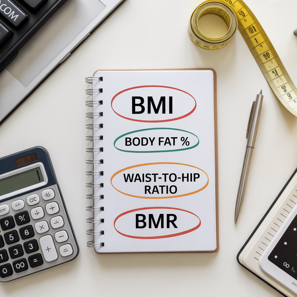 Comparison of figure out my bmi calculator results with other health metrics