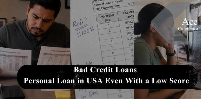 Bad Credit Loans Personal Loan in USA Even With a Low Score