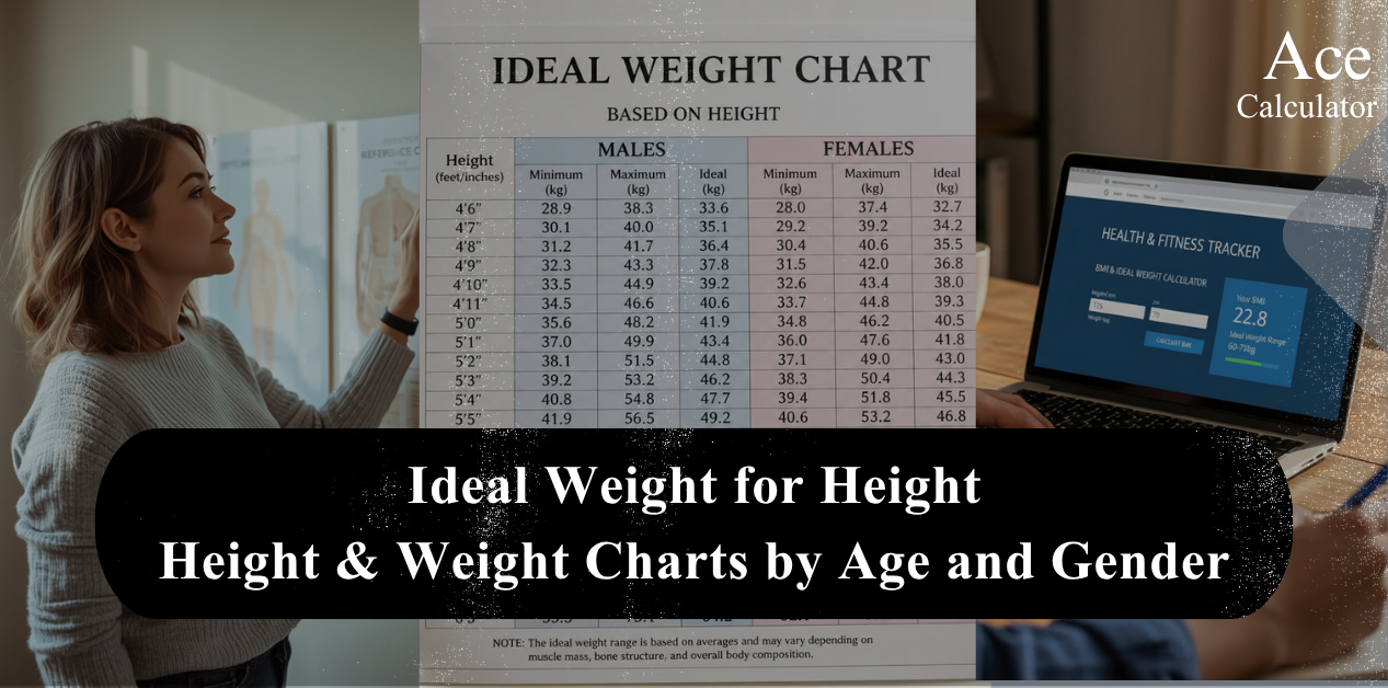 Ideal Weight for Height: Height & Weight Charts for Men and Women