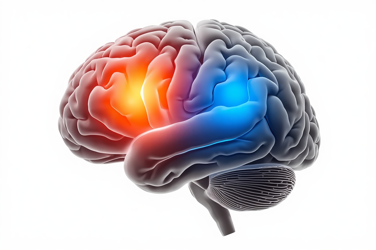 Brain diagram showing hippocampus and fusiform face area — the regions responsible for why you forget names but remember faces