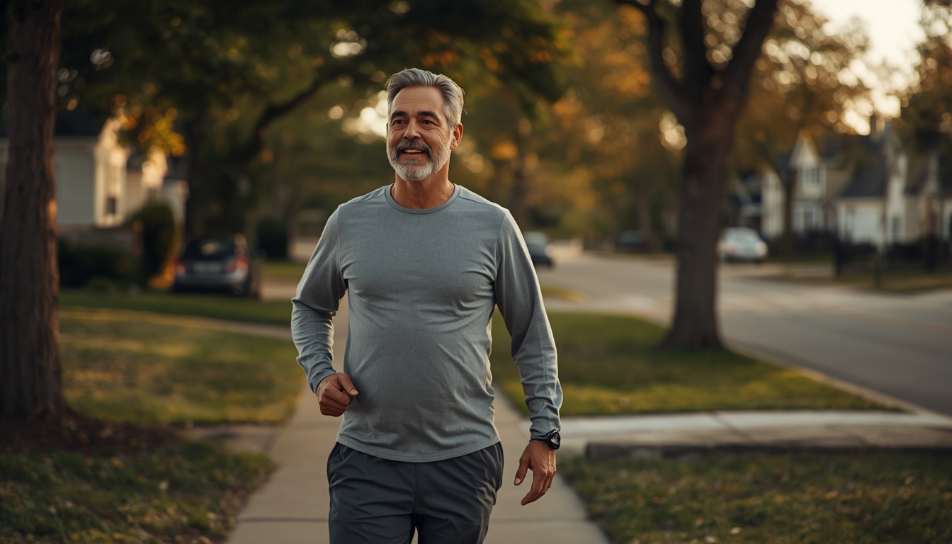 why bmr is important - man walking outdoors as part of a sustainable health routine