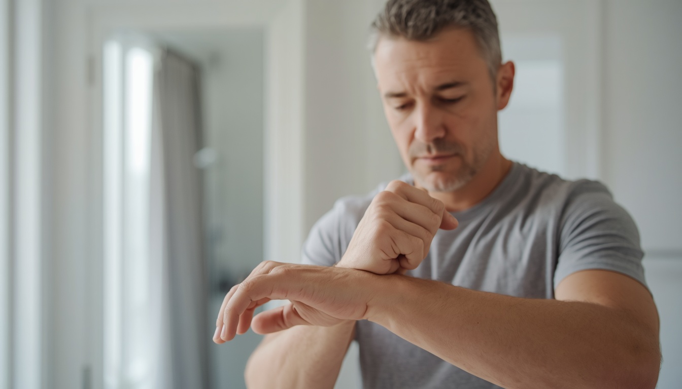 how to calculate body frame size — comparing wrist measurement to a printed frame size chart