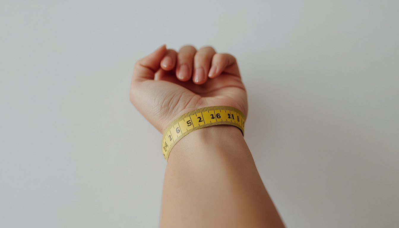 how to calculate body frame size — finger and thumb wrist test for frame classification
