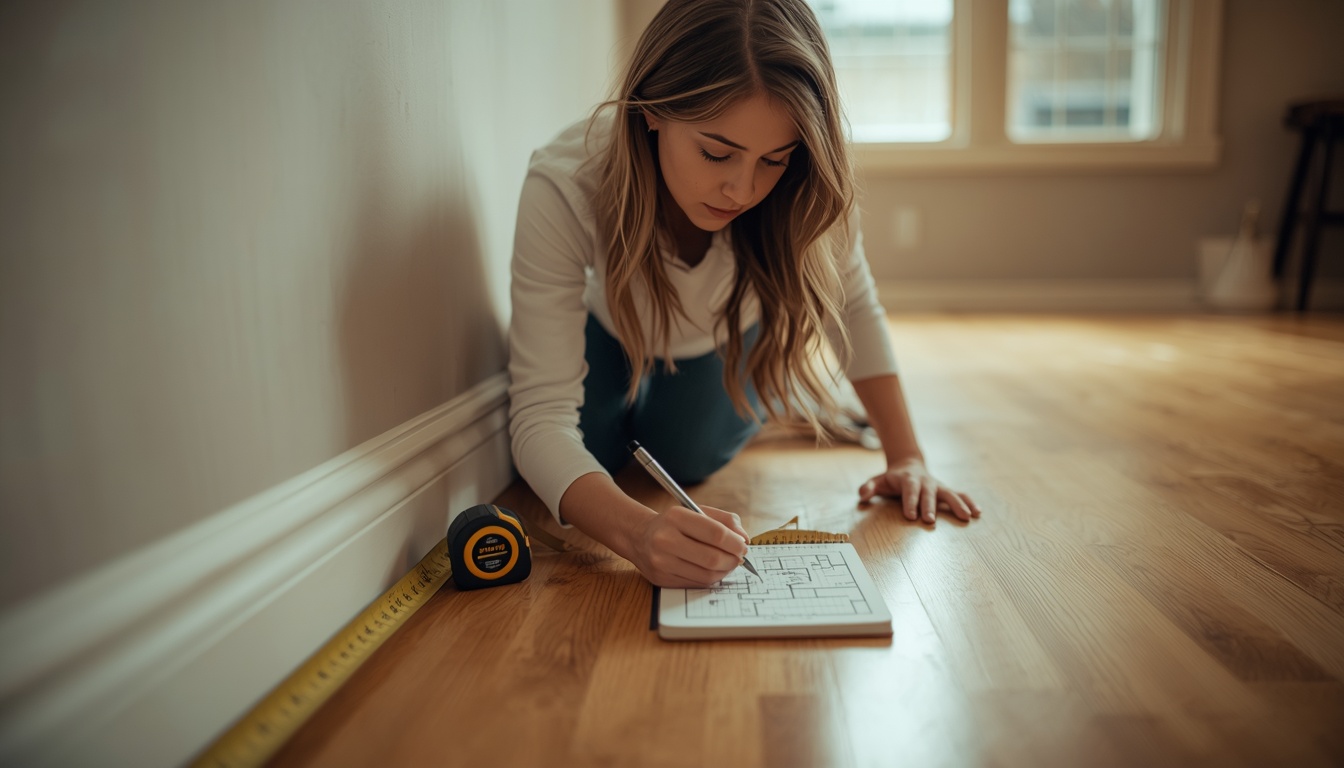 how to figure out square feet — measuring a room with a tape measure