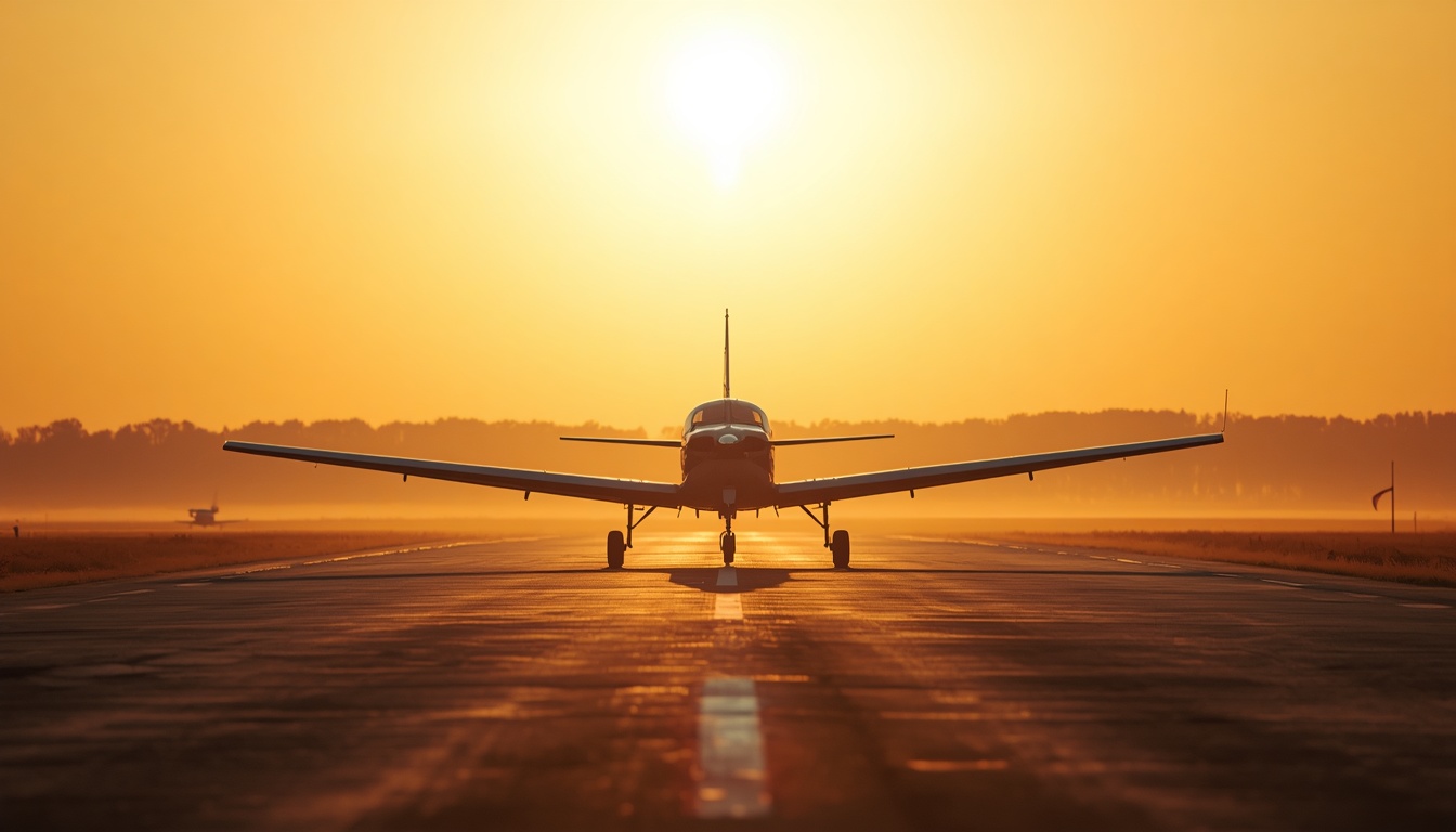 crosswind calculator: small aircraft on final approach in crosswind conditions