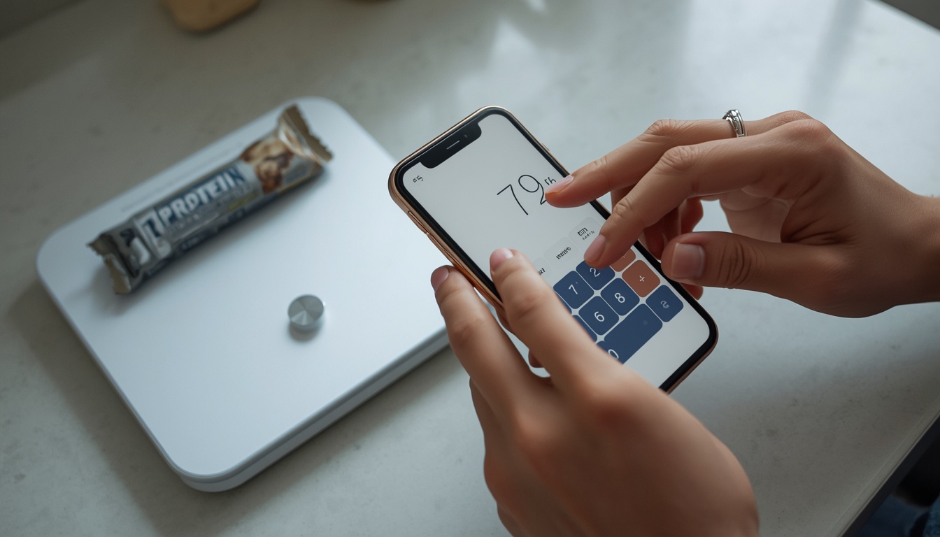 TDEE vs BMR — woman reviewing calorie calculator results at a kitchen table