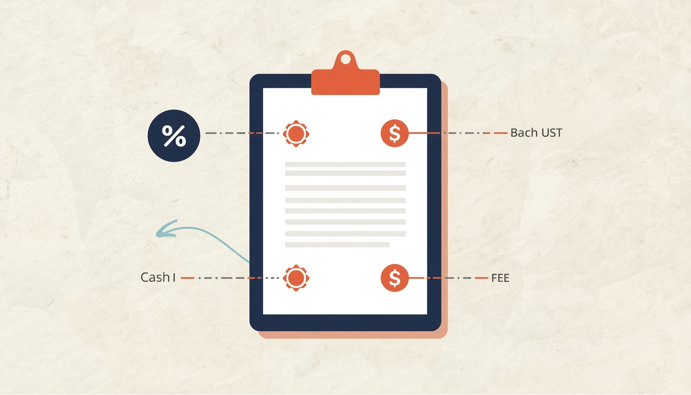 first time borrower: loan offer checklist infographic showing APR, fees, and repayment term callouts
